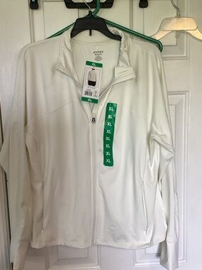 Jockey White Full-Zip Jacket